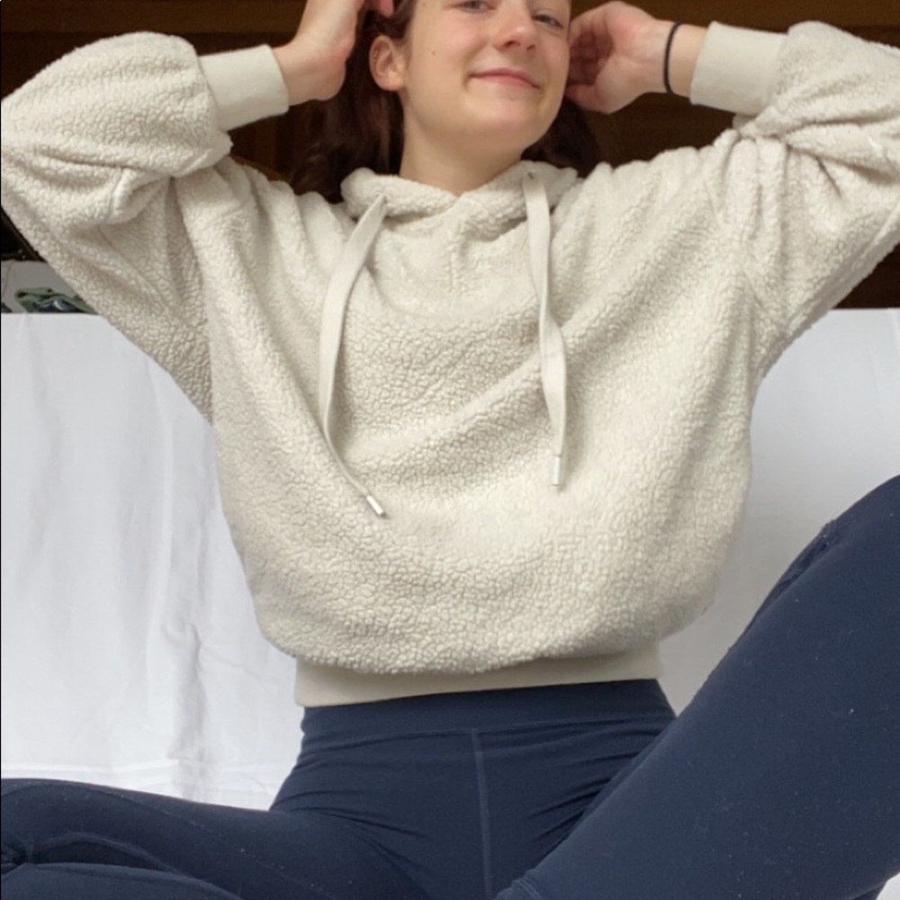 Urban Outfitters cropped fluffy hoodie
